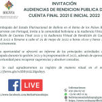 Rendición de cuentas pública final 2021 e inicial 2022