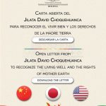 Open Letter from Jilata David Choquehuanca