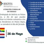 Atención consular en feriado